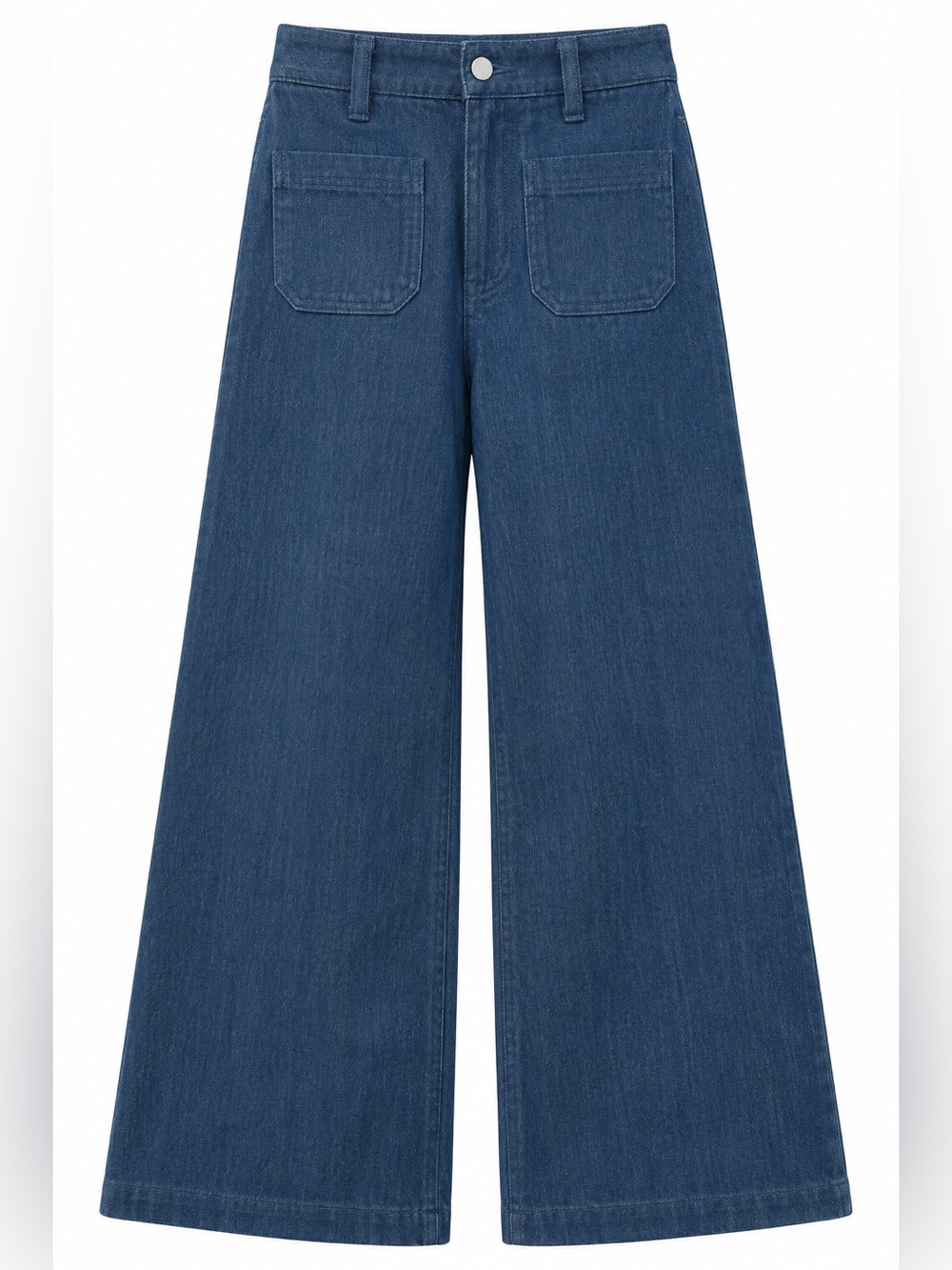 Zara Collection High Waisted Wide Leg Pocket Jeans